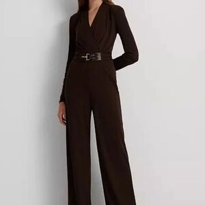 Ralph Lauren Chocolate Long Sleeve Jumpsuit